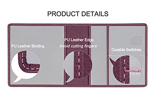 Car Registration and Insurance Holder, Premium PU Leather Vehicle Glove Box Car Organizer Men Women Wallet Accessories Case for ID, Driver's License - Purple - color: Purple