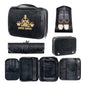Custom 3-in-1 PU Leather Toiletry Bag For Men Personalized Hanging Travel Organizer Bag for Father Husband Boyfriend (Black) - color: Black