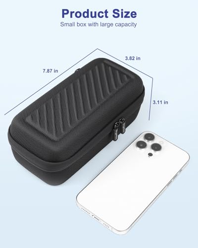 Kryptos Insulin Cooler Travel Case, Diabetic Medication Insulated Cooling Organizer Bag with 300g Large Capacity Ice Pack for Diabetes Care Insulin Pens and Diabetic Supplies, for Trip and Daily - color: ‌Flat Black