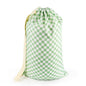 Laundry Bag, Dirty Backpack Laundry Bag For College Travel Laundromat Apartment, With Handles 29" X 18" (Green White Checkered) - color: Green White Checkered