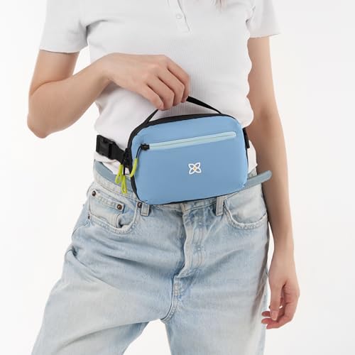 Sherpani Hyk, Small Sling Bag, 1L Belt Bag, Lightweight Travel Fanny Pack, Sling Crossbody Purse with RFID Blocking - color: Maui Blue