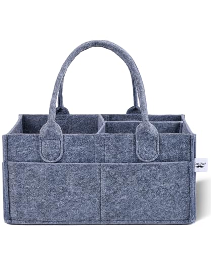 Mr. Pen- Baby Diaper Caddy Organizer, Charcoal Gray, Nursery Storage Bin and Car Organizer for Diapers and Baby Wipes - color: Charcoal Gray, size: 1 Pack, Regular