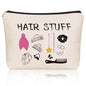 Mom Gifts Hair Stuff Makeup Bag: Hair Accessories Themed Cosmetic & Toiletry Organizer Pouch For Teen Girls & Women Hairstylist Sisters, Friends.Ideal Mom Gift For Travel, Birthdays. - style: Hair Stuff