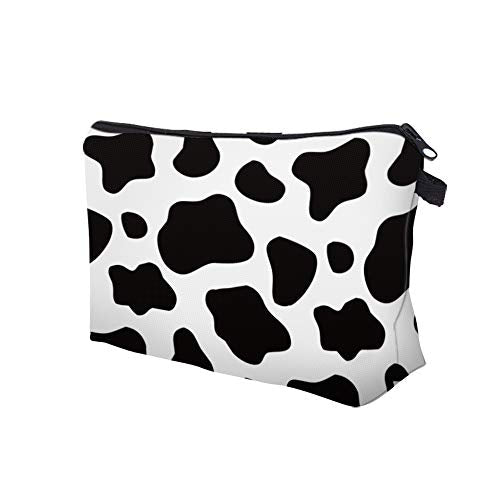 Cute Travel Makeup Bag Cosmetic Bag Small Pouch Gift for Women (Cow Print) - color: Cow Print