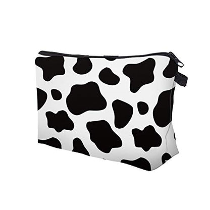 Cute Travel Makeup Bag Cosmetic Bag Small Pouch Gift for Women (Cow Print) - color: Cow Print