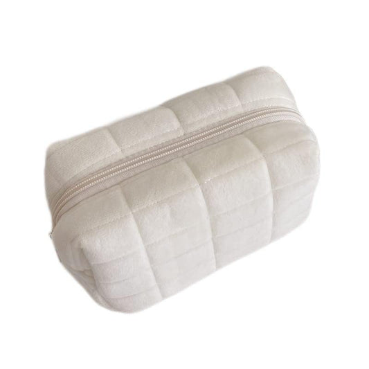 Small Cosmetic Bag Cute Makeup Bag Y2k Accessories Aesthetic Make Up Bag Y2k Purse Cosmetic Bag for Purse (white) - color: white