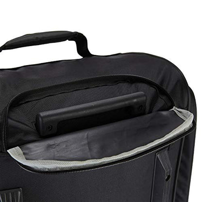Travelers Club Xpedition 30 Inch Multi-Pocket Upright Rolling Duffel Bag - color: Black