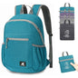 SKYSPER Anti Theft Hiking Backpack, 18L RFID Packable Travel Daypack, Lightweight Foldable Back Pack for Walking Daytrip - color: Cyan