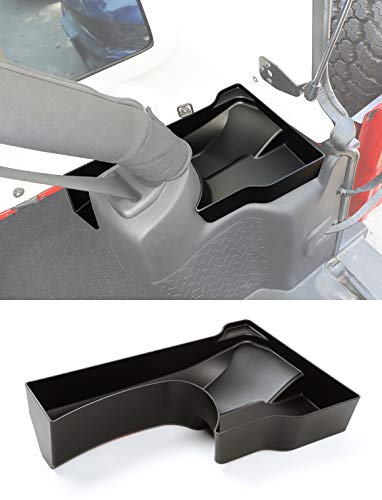Savadicar Wheel Well Storage Bin, Rear Trunk Organizer, Cargo Storage Tray for 2011-2018 Jeep Wrangler JK JKU 2/4 Door, Interior Storage Expansion Accessories, Right Side, Black, 1 PCS - size: Right