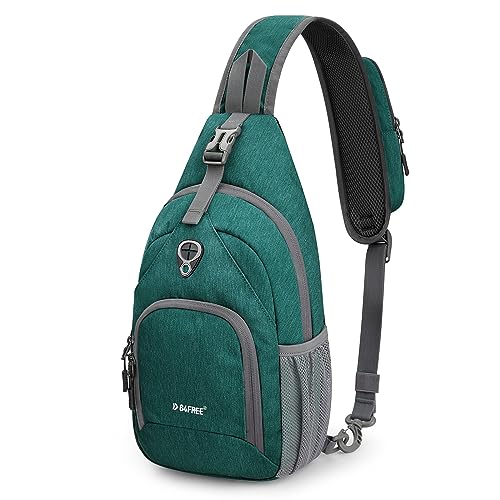 G4Free RFID Sling Bag Crossbody Backpack Small Chest Shoulder Bag Hiking Outdoor - color: Green