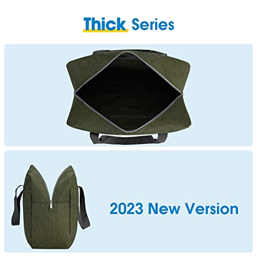 For Spirit Airlines Personal Item Bag Foldable Travel Duffel Bag Tote Carry on Luggage Duffle Overnight for Women and Men - color: 1112-Thick Series Army Green