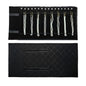 Portable Jewelry Roll Untangled Secure Necklace Travel Storage Bag Displays Holder 16 Chain (Black Diamond) - color: Black Diamond