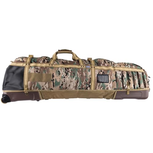 Sun Mountain Kube Golf Travel Bag, 2-Wheel Rolling System-Compact Storage Case - color: Java Sand Camo