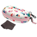 Fintie Sunglasses Case with Carabiner, Hard Shell Shockproof Sport Glasses Cases Travel Zipper Eyeglasses Holder, Raining Hearts - color: Raining Hearts