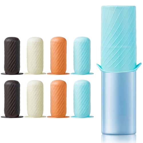 Mrsdry Bottle Covers for Travel, Leak Proofing, Travel Size Container Silicone toiletry sleeves, Leak Locks Travel Accessories for Shampoo Wash Body Bottles and other beauty and personal care(8pcs) - color: Sunset, size: 8Pack