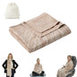 Travel Blanket Airplane - Ultra Soft & Lightweight Knit Design Compact Airplane Blanket,53x72 Inch,Stylish Travel Shawl Wraps for Flights,Office,Home Use,Travel Essentials & Gifts - color: B Khaki Wheat Print
