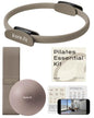 Pilates Kit for Women – Home Pilates Equipment Set with Ring, Ball & Resistance Bands | Pilates Starter Kit with Accessories in Gift Box - color: Taupe, style: Essential Kit - 3PC