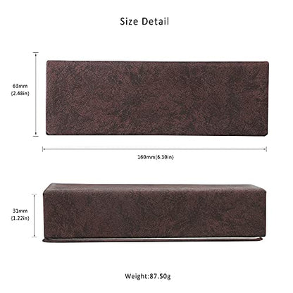 LifeArt Eyeglass Case Hard Shell, Portable Sunglass Case for Women and Men, fashionable PU Leather Eyeglass Case, Lightweight - color: 634_fhybr(burgundy)