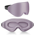 99% Fully Block Out Light Eye Sleep Mask, 3D Deep Contoured Eyes Cover Zero Pressure, Long Lash Extension Eyes Mask with Adjustable Straps for Sleeping Travel Home Nap Rest Women Men (Light Purple) - color: Light Purple