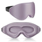 99% Fully Block Out Light Eye Sleep Mask, 3D Deep Contoured Eyes Cover Zero Pressure, Long Lash Extension Eyes Mask with Adjustable Straps for Sleeping Travel Home Nap Rest Women Men (Light Purple) - color: Light Purple