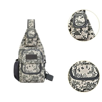 Sling Bag Crossbody Backpack for Men,Handiness Skiing Sling Bag, Lightweight Daypack for Hiking Travel (Camouflage 2) - color: Camouflage 2