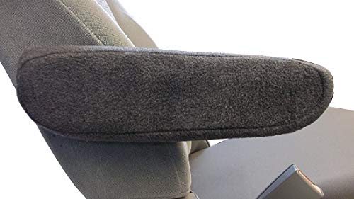 Car Console Covers Plus Pair of Fleece Armrest Covers Designed for Honda Pilot 2016-2022 for Pull Down Armrests Made in USA Dark Gray - color: GRAY