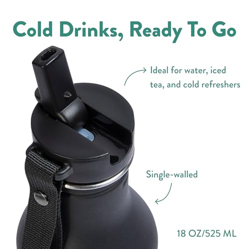 Tumbler, Stainless Steel 2-in-1 Travel Coffee Mug & Water Bottle, Leak Proof Insulated Cup for Hot & Cold Drinks, BPA Free, Fits Most Cup Holders (Black Pepper) - color: Black Pepper