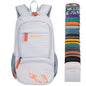 FENGDONG 35L Lightweight Foldable Waterproof Packable Travel Small Hiking Backpack Daypack for men women - color: Gray Orange
