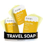 FOMIN - Paper Soap Sheets Tin for Traveling - (300 Sheets) Lemon Portable Travel Hand Soap Sheet, Dissolvable Mini Camping Hand Soap for Hand Washing - color: Lemon Pack of 3