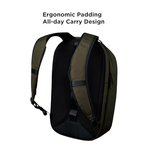 ALPAKA Metro Backpack Pro for Men - Fits 16" Laptop Business Travel Backpack with YKK Zippers, MOD Key Leash & Luggage Pass-through, Weatherproof X-pac Material Work Bag(Olive Green) - color: Olive Green