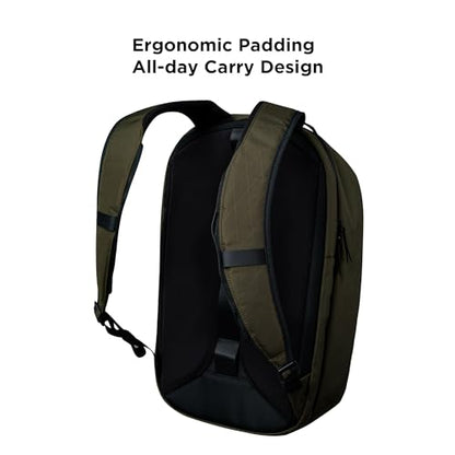 ALPAKA Metro Backpack Pro for Men - Fits 16" Laptop Business Travel Backpack with YKK Zippers, MOD Key Leash & Luggage Pass-through, Weatherproof X-pac Material Work Bag(Olive Green) - color: Olive Green