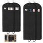 4-Pack Garment Bags for Storage & Travel - 60" & 43" Hanging Clothes Bags with 4" Gusset, Clear Window, Handle & ID Holder | Suit, Dress, Coat Covers for Closet Organization - size: 60" & 43"- 4 Pack