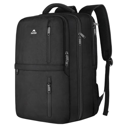 MATEIN Extra Large 45L Travel Laptop Backpack, Airline Approved Carry on Backpack with Shoe Compartment, Water Resistant Luggage College Overnight Weekender Travel Bag Fit 18" Laptop, Black - color: Black, size: XX-Large