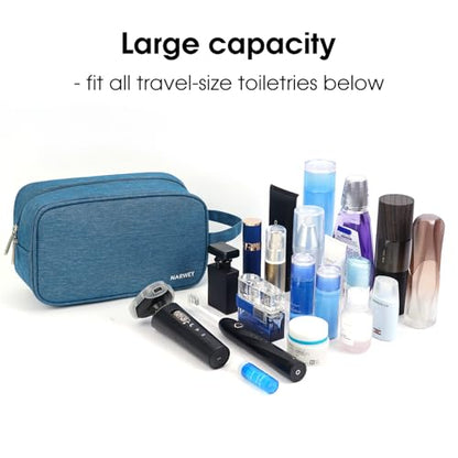 Narwey Travel Toiletry Bag for Women Traveling Dopp Kit Men Travel Bag for Toiletries Cosmetic Bag Makeup Bag Medicine Bag for Traveling (Navy Blue) - color: A-Navy Blue