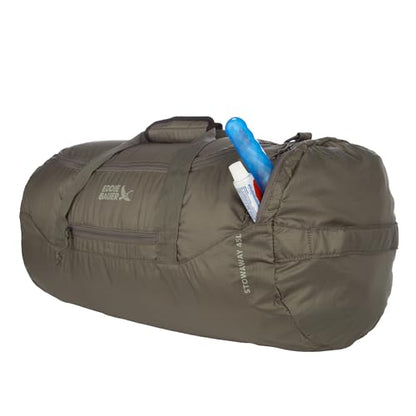 Eddie Bauer Stowaway Packable Duffel Bag | Travel | Foldable | Lightweight | Durable | Ripstop Polyester - color: Spruce