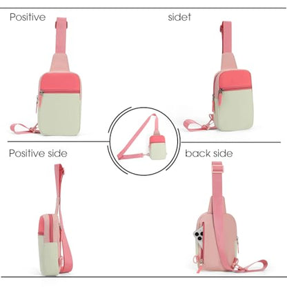 Birthday Gifts for 8 9 10 11 12 Year Old Teens Girls Kids, Fanny Pack Crossbody Bag Sling Belt Bags Purse, Dorm Travel Essentials for Girls Fashion, Preppy Tween Teen Girl Gift Trendy Stuff - color: Red&Green