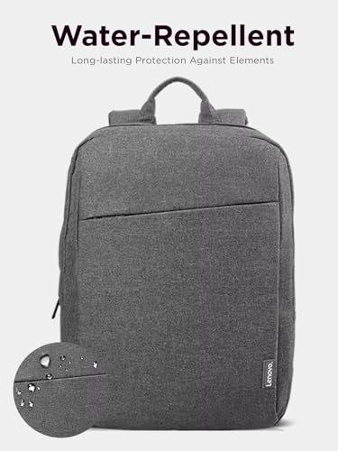 Lenovo Casual Laptop Backpack B210 - 15.6 inch - Padded Laptop/Tablet Compartment - Durable and Water-Repellent Fabric - Lightweight - Grey - color: Grey, size: 15.6 inch, style: B210