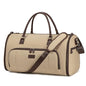 Vessgra 2 in 1 Duffle Bag, Carry On Duffle Bags for Women, 2 in 1 Suit Bag with Shoes Compartment 45L Garment Bag for Airplane Travel,Garment Bags with Shoulder Strap,(Khaki) - color: Khaki