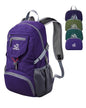 WATERFLY Small Lightweight Packable Backpack: 20l Ultra Light Foldable Travel Hiking Camping Daypack Day Pack for Man Woman - color: New-purple