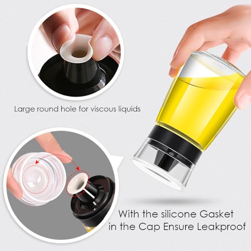 Leak-proof Oil Dispenser Bottle for Outdoor Camping, 160 ml/5.4 oz Glass Olive Oil and Vinegar Cruet, Well Sealed for Picnic Kitchen, 1 Pack - size: 1 Pack