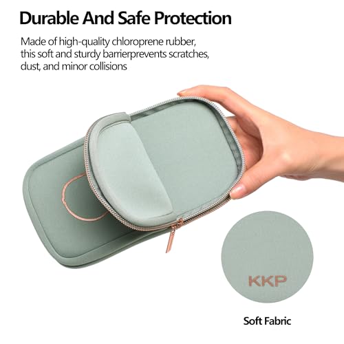 KKP Double Eyeglass Case | Sunglasses Cases with 2 Compartments - color: Green