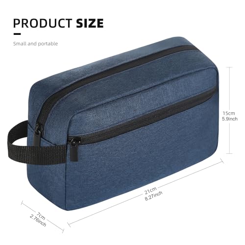 Icramsy Travel Toiletry bag Toiletry bag for women men Hanging Cosmetic bag Travel accessories for Women Men (Navy blue) - color: Navy blue