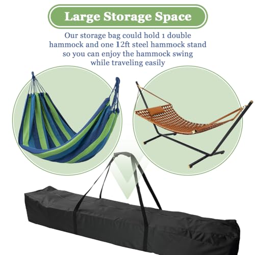 Hammock Storage Bag, Waterproof Heavy Duty Hammock Cover Portable Hammocks Stand Carrying Bag - 62"L x 10"W x 10"H