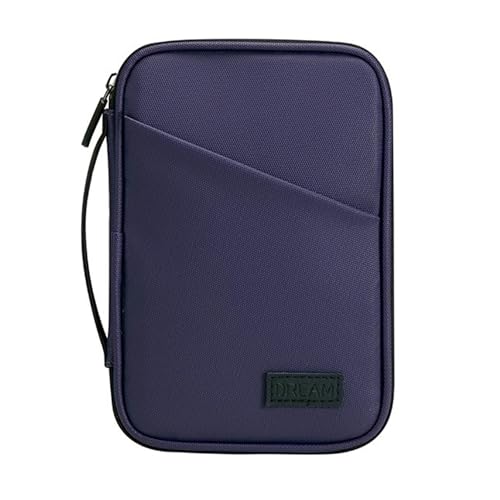 Waterproof Passport Holder, RFID Blocking Wallet, Portable Travel Document Organizer for Men and Women (Violet) - color: Violet