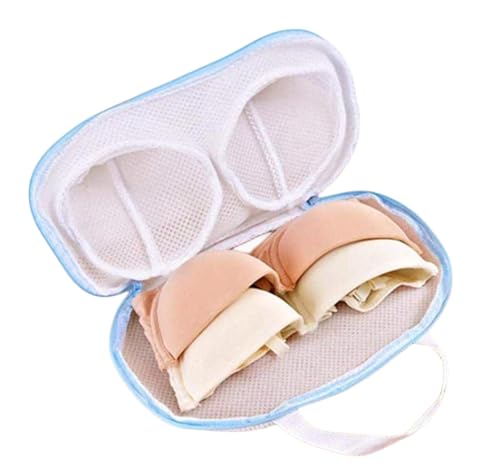 Small Bra Mesh Wash Bags for Laundry Wire-free Brassiere Washing Machine Protector Underwear Travel Thicken Organizer Bag - color: Wirefree Small