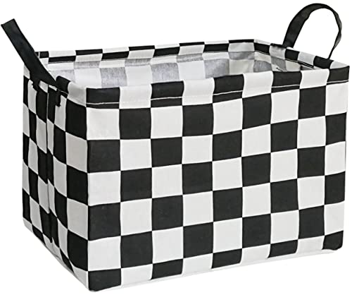 MAIZMZ Rectangular Storage Basket Collapsible Organizer Bin Waterproof Toy Box for Organizing Home/Dorm/Kitchen/Pet/Office/Closet/Shelf/Gift Baskets - color: Racing Flag