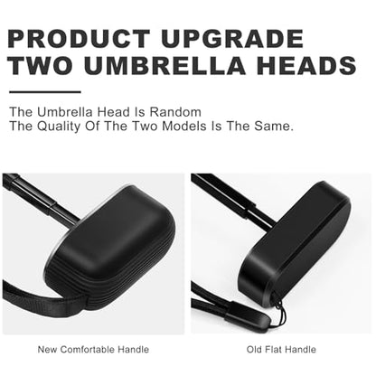 Mini Umbrella - Compact, Waterproof Travel Umbrella for Light Rain, Suitable for Women's Purse and Pocket - color: 0801.Beige