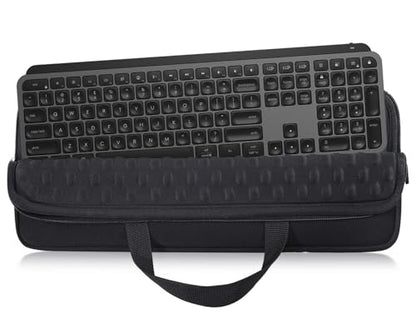 Keyboard Sleeve Case for Logitech MX Keys S/MX Keys Advanced Wireless Keyboard, for Logitech Travel Shockproof Protective Neoprene Bag, Black (Not for MX Keys Mechanical Models) - size: Logitech MX Keys