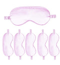 6PACK Silk Sleep Mask Satin Eye Masks Blackout Silky Eyeshade Cover Soft Blindfold Eyeshades for Women Sleeping Travel Gift - color: Lilac