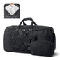 S-ZONE Garment Duffle Bags for Travel Carry on Convertible 2 in 1 Suit Bags Hanging Suitcase with Toiletry Bag 50L - color: Black